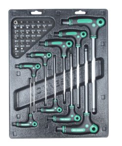 JUEGO de LLAVES HEXAGONALES PUNTA BOLA 9 pcs H20MB