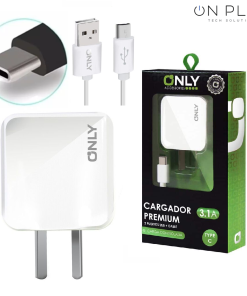 Alternative view of CARGADOR ONLY 3.1 PREMIUM 2 USB + CABLE MOD02 TIPO C