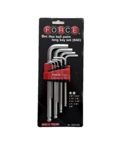 Juego Llaves Allen 1/16″ – 3/8″ B/Larga (5093LBS) Force ACCVH