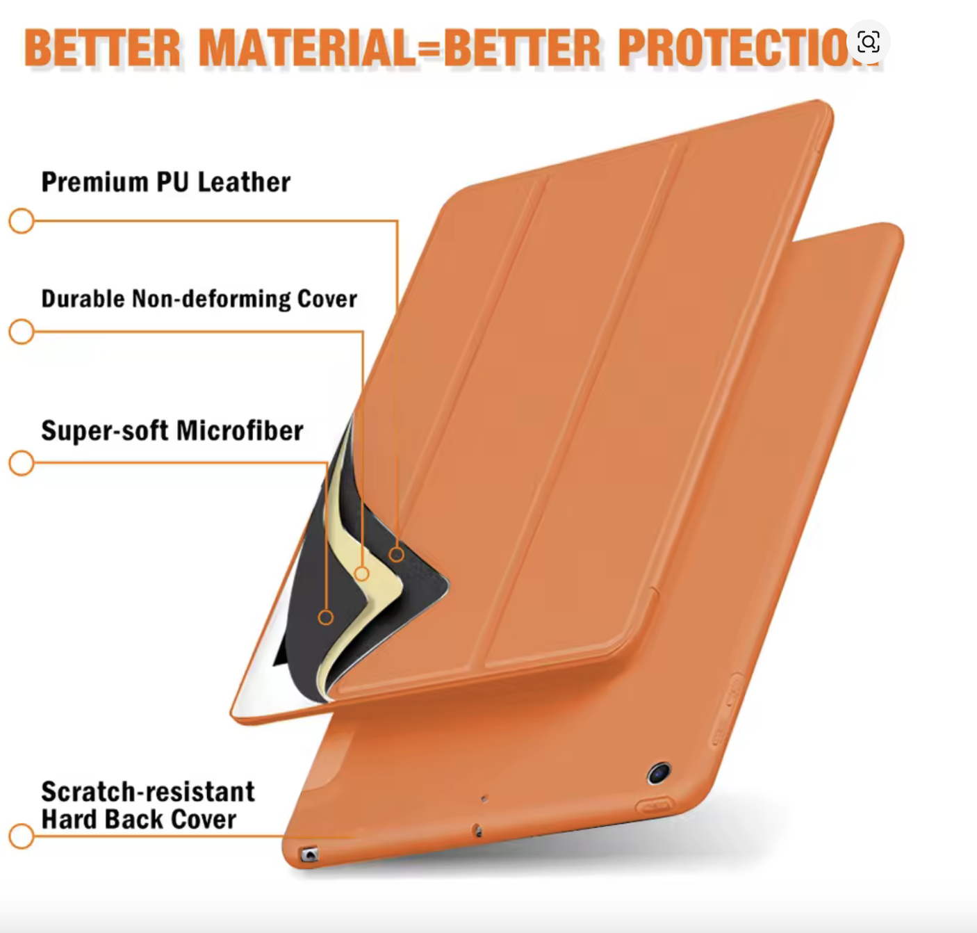 Carcasa Flip Cover Smart Para Ipad 10.9 10th Gen 2022 / 2025 Violeta - Imagen 3
