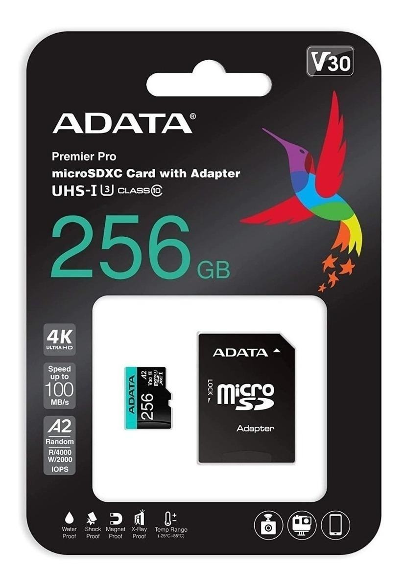 Memoria Micro Sd Premier Pro 256 Gb Adata Clase 10 - Imagen 4