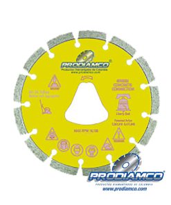 Alternative view of Disco Diamantado Amarillo 6″ Concreto Fresco Soff-Cut
