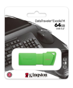 Pendrive Kingston Datatraveler Exodia M 64 Gb 3.2 Verde