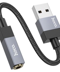 Alternative view of Cable Adaptador Usb a 3.5mm Trenzado Hoco Upa32d Negro